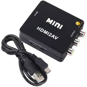   HCT 028-161 HDMI/RCA konverter 1 x HDMI alj - 3 x RCA alj, fekete