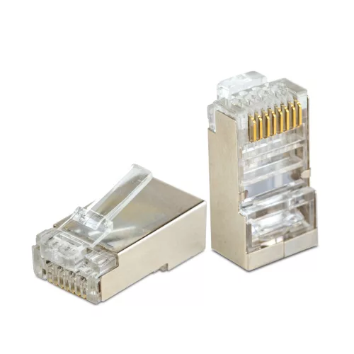Delight 05232D 8P8C moduláris dugó - átmenő - FTP CAT6 RJ45