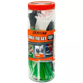   Handy 05431 Kábelkötegelő szett 300 db-os  (vegyes színű)