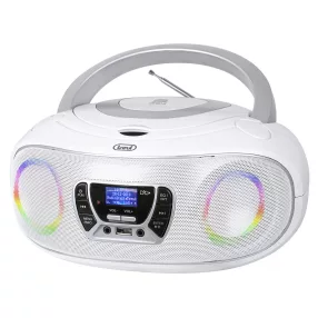   Trevi CMP 583 DAB Hordozható sztereó CD lejátszó DAB/FM RDS rádióval, fehér színben