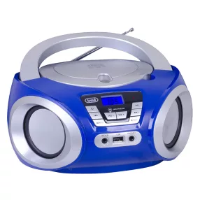   Trevi CMP 544 BT Hordozható Boombox, Bluetooth-tal, FM rádióval, USB és AUX bemenettel kék színben