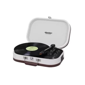   Trevi TT 1020 BT SALLY BEIGE Hordozható retró bakelit lemezjátszó, USB-s zenerögzítéssel, beépített akkuval