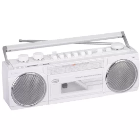   Trevi RR501 Hordozható kazettás rádió és MP3/USB lejátszó, Bluetooth funkcióval - fehér