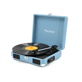   Audizio RP111BL - Bakelit lemezjátszó bőrönd kialakításban - Kék