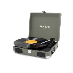   Audizio RP111W - Bakelit lemezjátszó bőrönd kialakításban - Zöld