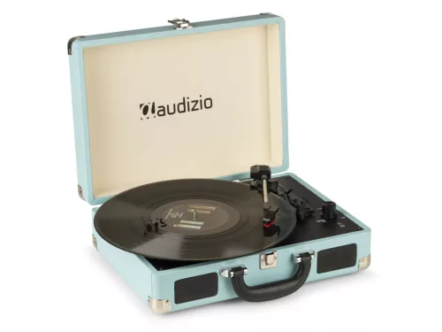 Audizio RP114BL - Bakelit lemezjátszó bőrönd kialakításban - Kék