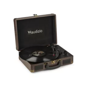   Audizio RP114W - Bakelit lemezjátszó bőrönd kialakításban - Fa