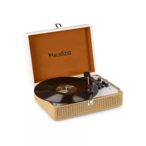   Audizio RP119 - Bakelit lemezjátszó bőrönd kialakításban - Arany