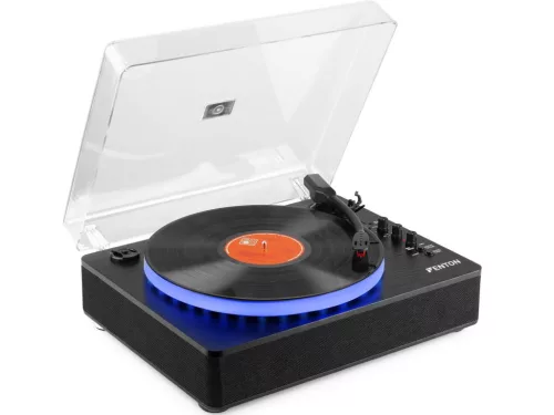 Fenton RP162LED Bakelit lemezjátszó (Bluetooth/USB/RCA) - Fekete