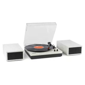   Fenton RP165M Bakelit lemezjátszó szett + 2 db hangfal, Bluetooth (Márvány)