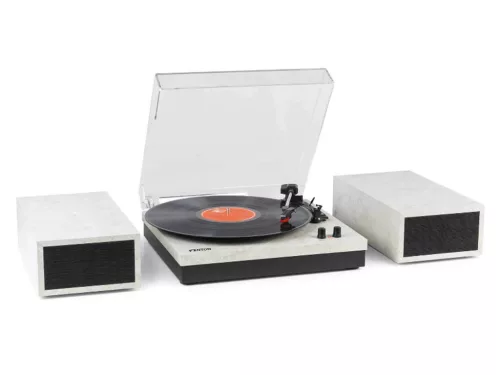 Fenton RP165M Bakelit lemezjátszó szett + 2 db hangfal, Bluetooth (Márvány)