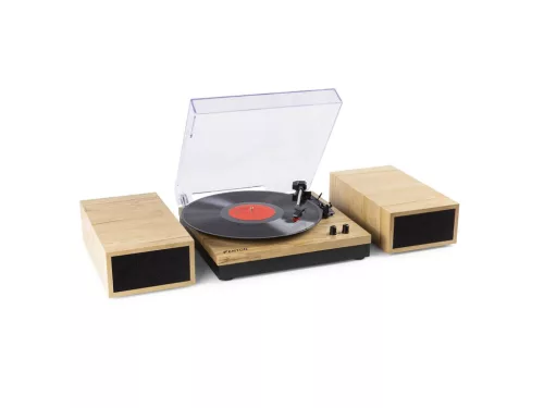 Fenton RP165L Bakelit lemezjátszó szett + 2 db hangfal, Bluetooth (Világosbarna)