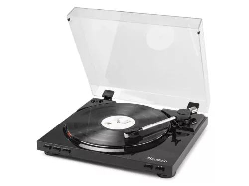 Audizio RP310 Bakelit lemezjátszó (USB/RCA), fekete (Audio-Technica hangszedő)