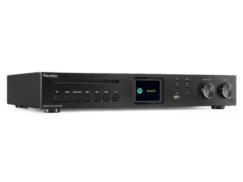 Audizio Brescia Internetrádió + beépített erősítő 240W, DAB+, FM, CD, USB, Bluetooth - fekete