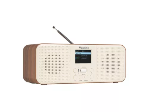 Audizio Bucine WiFi internetrádió - FM és DAB rádió, fa, krém színű