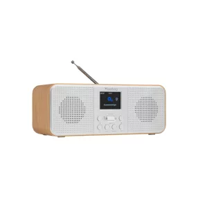   Audizio Bucine WIFI internetrádió-FM és DAB rádió, fa, ezüst