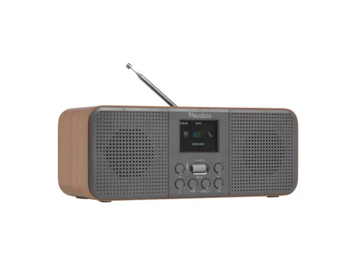 Audizio Bucine WIFI internetrádió-FM és DAB rádió, fa, fekete