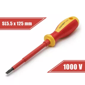   Handy 10563 Csavarhúzó - 1 x 5,5 x 125 mm - 1000V-ig szigetelt