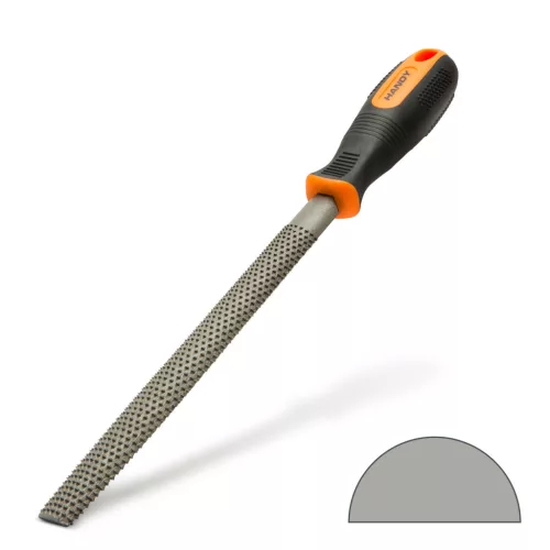 Handy 10615 Ráspoly fához - félkerek, tompavégű - közepes durvaságú