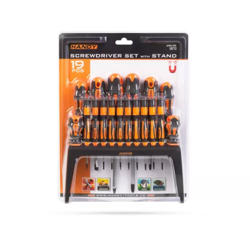 Handy 10712 Csavarhúzó készlet tárolóval - 19 részes