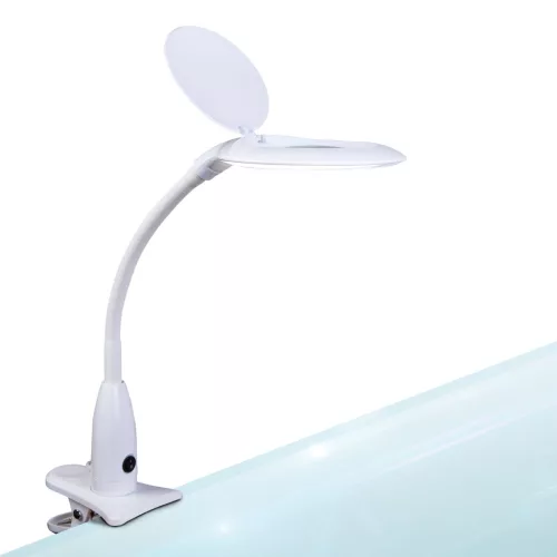Handy 10800 Asztali LED lámpa - nagyítóval - csipeszes - fehér