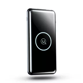   USAMS Vezeték nélküli töltő és powerbank, 10.000mAh, fekete 1308520