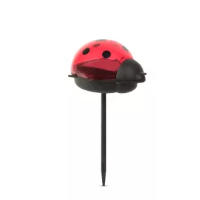   Garden of Eden LED-es szolár lámpa - katica - hidegfehér - piros - 75 x 60 x 156 mm, 11240C