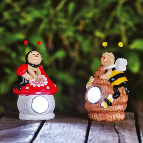 Garden of Eden 11426G Szolár állatfigurák - 2 féle - 1 fehér LED - 8,5 x 8 x 15 cm