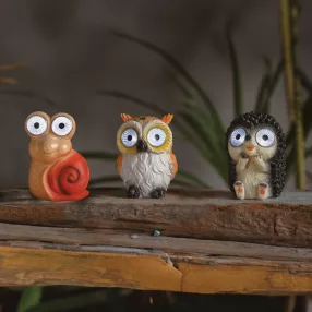   Garden of Eden 11428D Szolár állatfigurák - 3 féle - 2 fehér LED - 8,5 cm