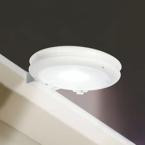 Garden of Eden 11444 Szolár ereszcsatorna fény - 3 hidegfehér SMD LED - fehér - 11 x 2,6 cm