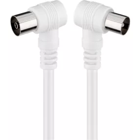 Goobay 11521 Koax kábel szerelt 90 fokos, 2,5m