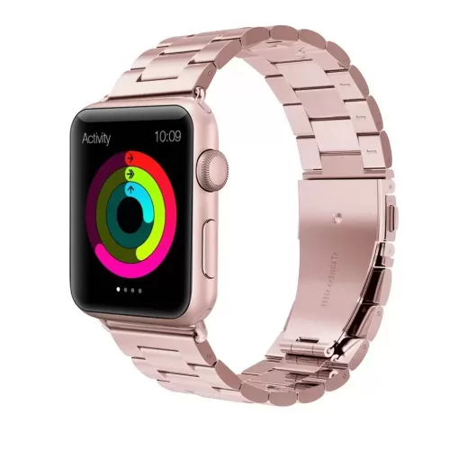 XPRO™ Apple Watch rozsdamentes. vastag acél szíj Rose Arany. Apple Watch 38mm / 40mm / 41mm / 42mm (S10) készülékhez