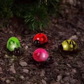   Garden of Eden 11753B Szolár dekoráció csipesszel - teknős, méhecske, csiga, katica - 10 x 6 x 14 cm - fehér LED