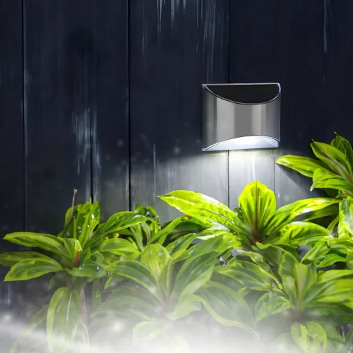 Garden of Eden 11783 Szolár lámpa - fali - 10 x 5 x 8 cm - 4 fehér SMD LED