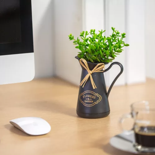 Vog&Arths 11828 Műnövény dekoráció - kancsóval - 11 x 18 cm - 2 féle