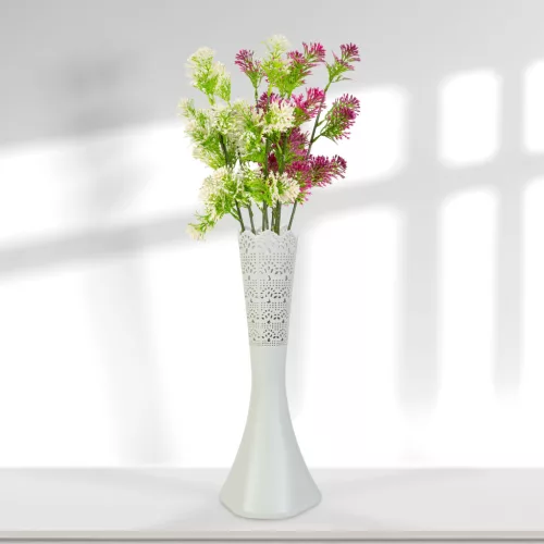 Vog&Arths 11876 Váza - lézervágott - fehér - 40 cm