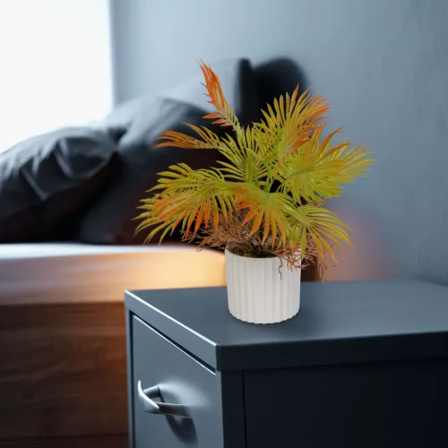 11887 Műnövény dekoráció műpálma - 22 x 8,5 cm