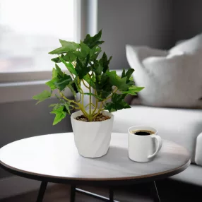 11890B Műnövény dekoráció - borostyán - 20 x 9 cm