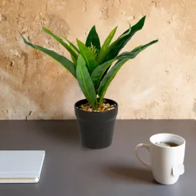   11891A Műnövény dekoráció - zöld sáfrányfa - 20 x 8,5 cm