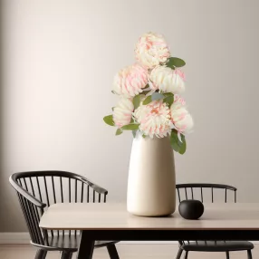   11912E Műnövény dekoráció - krizantém - rózsaszín - 12 x 58 cm