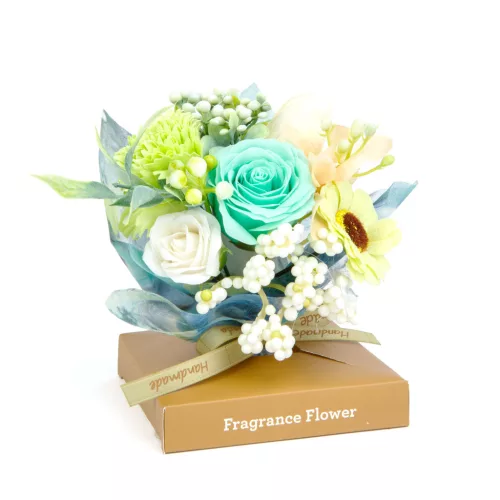 11975 Műnövény dekoráció - rózsa - 11 x 11 x 14 cm