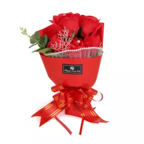 11980 Műnövény dekoráció - rózsa - 23 x 16 x 8 cm