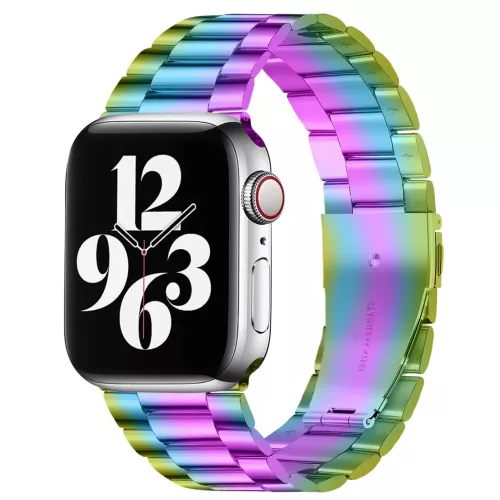 XPRO™ Apple Watch rozsdamentes vastag acél szíj szivárvány Apple Watch 38mm / 40mm / 41mm / 42mm (S10) készülékhez
