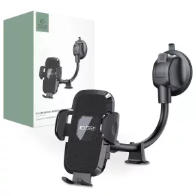  Tech-Protect V3 hosszú karú autós tartó szélvédőre és műszerfalra fekete