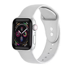   XPRO™ Apple Watch szilikon sport szíj Ezüst Apple Watch 38mm / 40mm / 41mm / 42mm (S10) készülékhez