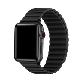   XPRO™ Apple Watch mágneses szilikon szíj fekete Apple Watch 42mm (S1-S3) / 44mm / 45mm / 46mm / 49mm készülékhez
