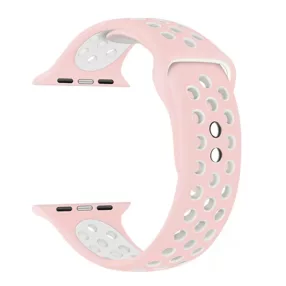   XPRO™ Apple Watch lélegző sport szíj Pink / Fehér Apple Watch 42mm (S1-S3) / 44mm / 45mm / 46mm / 49mm készülékhez