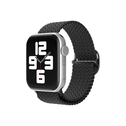 XPRO™ Apple Watch szőtt szövet körpánt Fekete Apple Watch 38mm / 40mm / 41mm / 42mm (S10) készülékhez