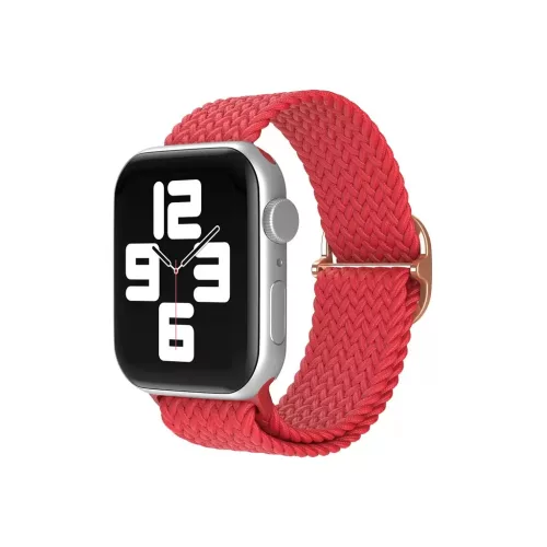 XPRO™ Apple Watch szőtt szövet körpánt Piros Apple Watch 42mm (S1-S3) / 44mm / 45mm / 46mm / 49mm készülékhez