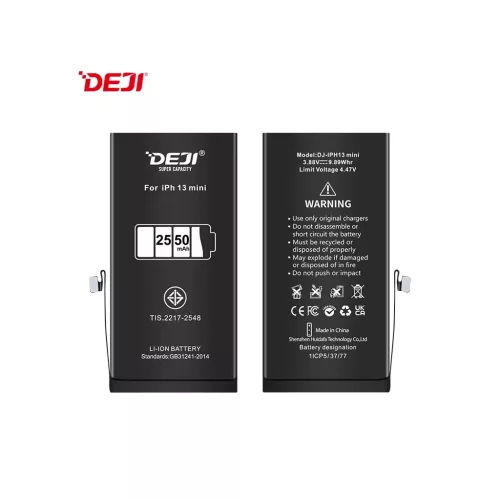 Deji iPhone 13 Mini kompatibilis, magasabb kapacitású akkumulátor 2550mAh
